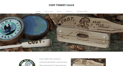 Desktop Screenshot of codyturkeycalls.com